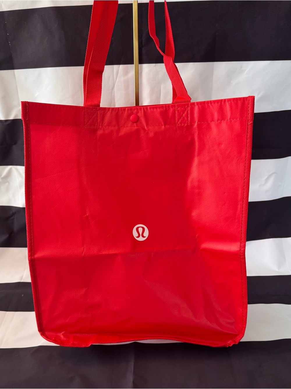 lululemon athletica Red Nylon Logo Tote
